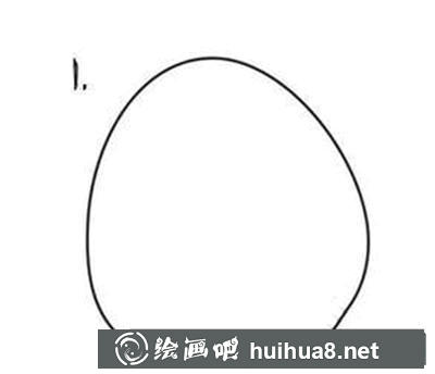 白色小鳥畫法步驟1