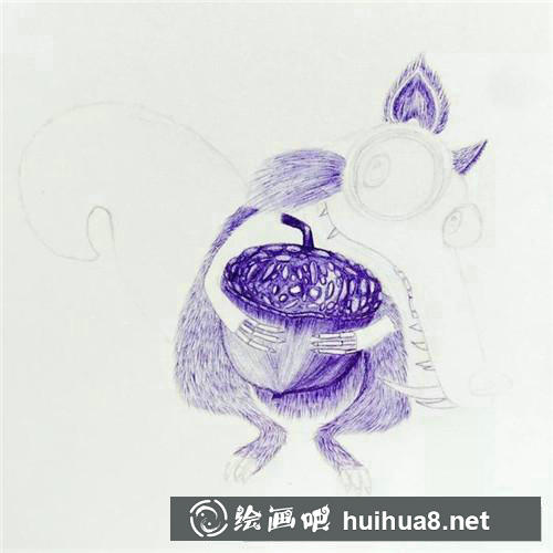 斯克萊特圓珠筆畫