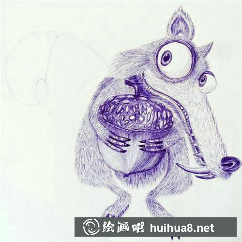 斯克萊特圓珠筆畫