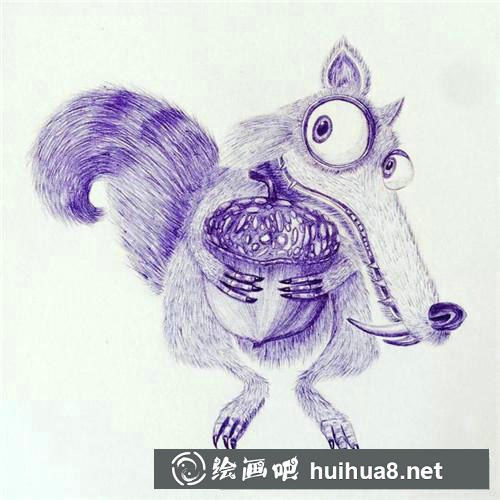 斯克萊特圓珠筆畫