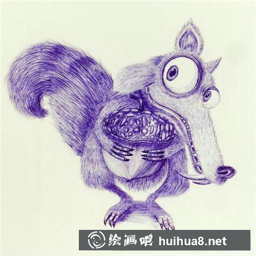 斯克萊特圓珠筆畫
