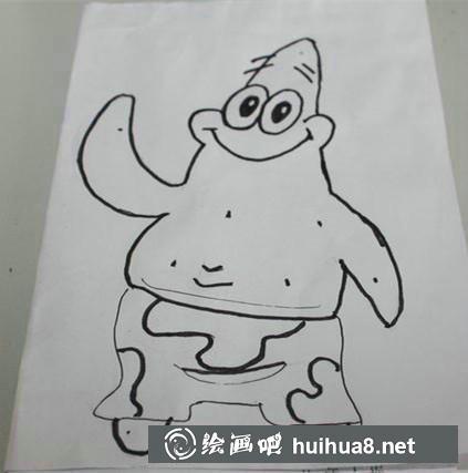 派大星描邊完成