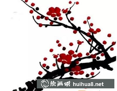 怎么畫紅梅？
