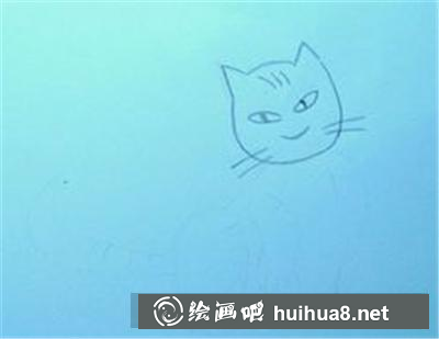 抓老鼠的小貓咪草圖