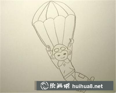 練習(xí)跳傘的運(yùn)動員