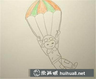 練習(xí)跳傘的運(yùn)動員