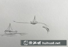 速寫(xiě)教程小船風(fēng)景繪法
