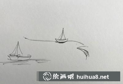 小船風(fēng)景速寫