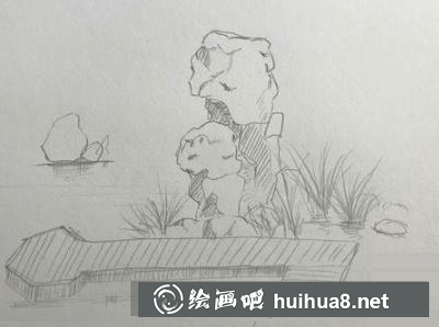 石頭的畫法