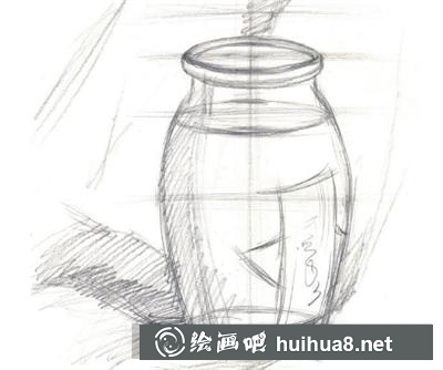 怎么畫玻璃瓶？