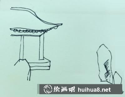 亭子水景速寫