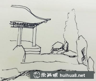 亭子水景速寫