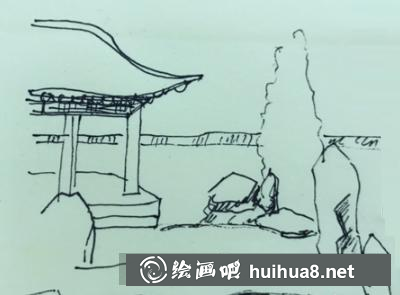 亭子水景速寫