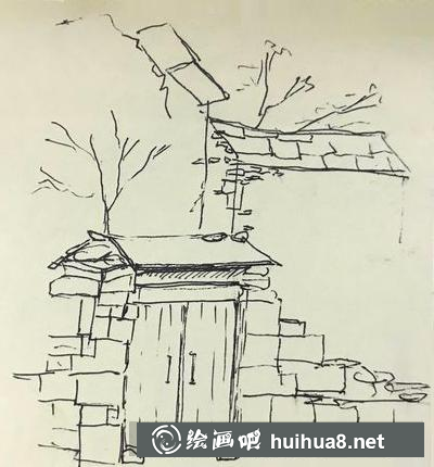 門的畫法