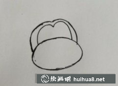 教你畫小猴子坐在樹藤