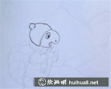 兒童畫教程看風景小烏龜