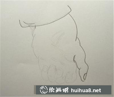 如何畫彎曲的手掌？