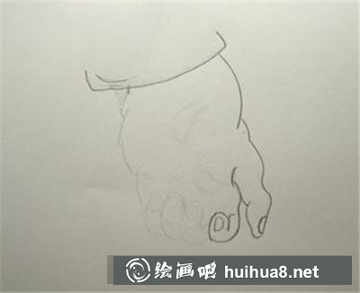 如何畫彎曲的手掌？