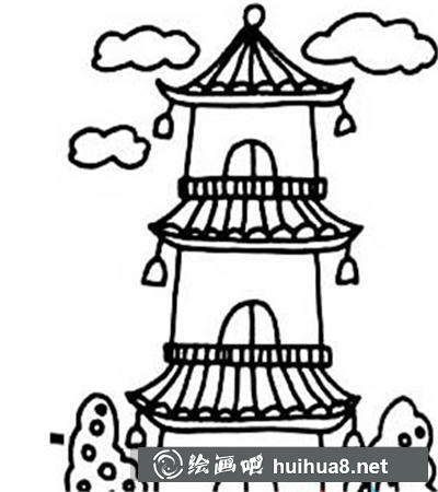 如何畫(huà)寶塔？