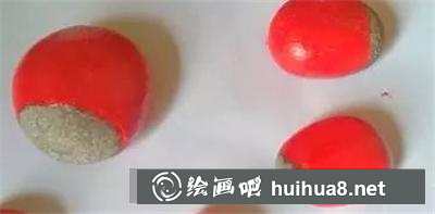 石頭上畫瓢蟲