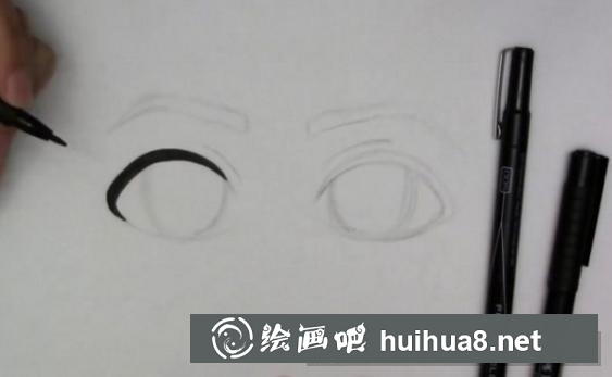 馬克筆畫眼睛