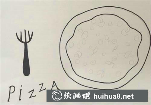 披薩餅兒童畫