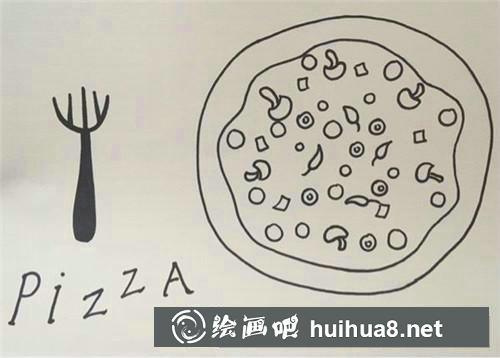 披薩餅兒童畫