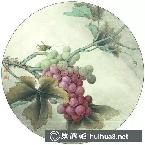 葡萄工筆畫畫法教程 葡萄工筆畫畫法教程