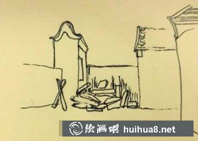 徽派小院速寫雜物