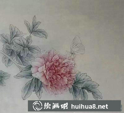 工筆畫教程牡丹小品怎么畫