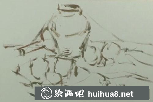 靜物水粉畫