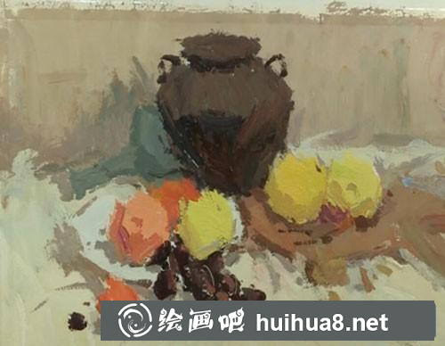 靜物水粉畫
