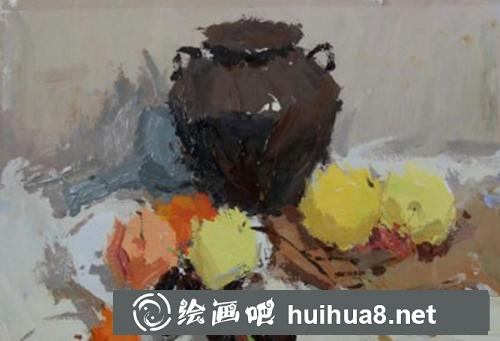 靜物水粉畫