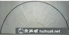 扇面花鳥睡蓮工筆畫法藝術(shù)