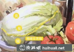 水粉畫白菜教程：輕松學(xué)會白菜繪制