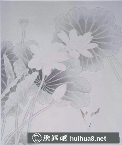 怎么畫工筆畫荷花與翠鳥 怎么畫工筆畫荷花與翠鳥