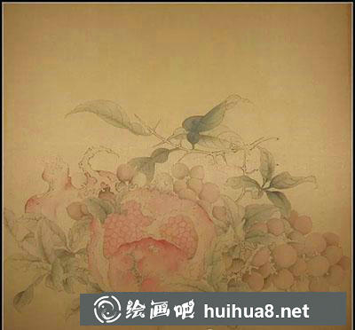 怎么畫工筆畫《吉祥多子圖》