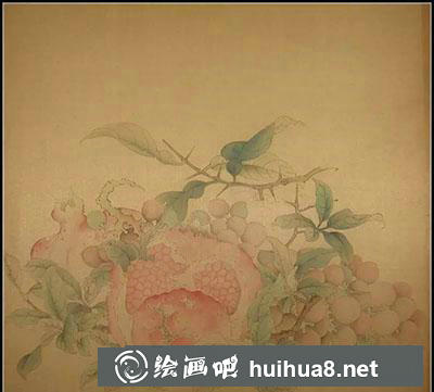 怎么畫工筆畫《吉祥多子圖》