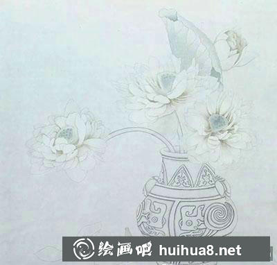 工筆畫(huà)荷花的繪制方法