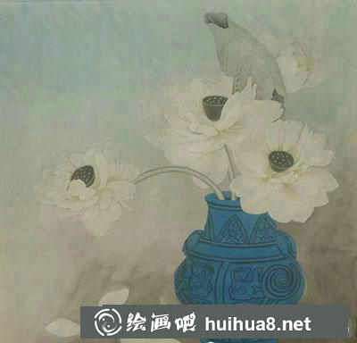 工筆畫(huà)荷花的繪制方法