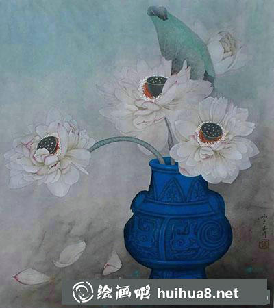 工筆畫(huà)荷花的繪制方法