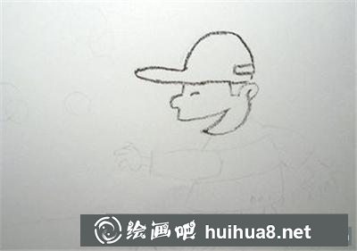 跑步的小男孩