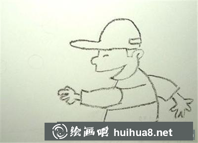 跑步的小男孩