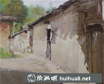 如何畫鄉(xiāng)村老房子