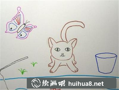 兒童畫教程：小豬佩奇去公園