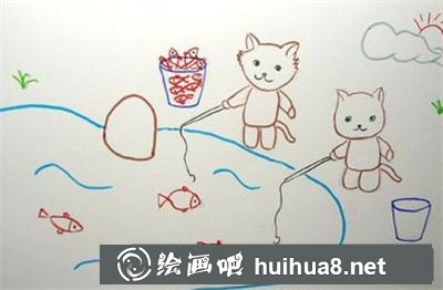 兒童畫教程：小豬佩奇去公園