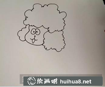 綿羊兒童畫