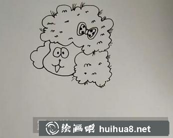 綿羊兒童畫