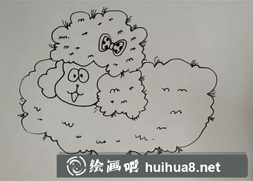 綿羊兒童畫