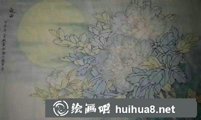 怎么給白牡丹設(shè)色